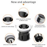 Soft Dimming DALI Dimmable 24 Beam Downlight LED Lamp Adjustablle 12W 20W 30W for Hotel Hall Meeting Room Supermarket Restaurant