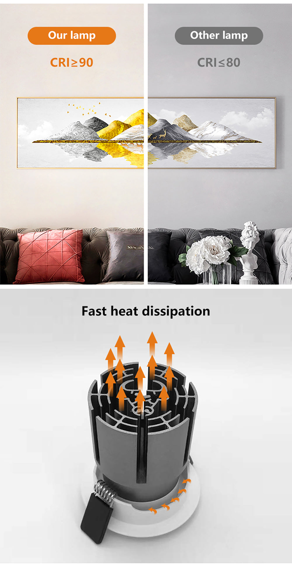 Soft Dimming DALI Dimmable 24 Beam Downlight LED Lamp Adjustablle 12W 20W 30W for Hotel Hall Meeting Room Supermarket Restaurant