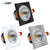 DBF Dimmable Square LED COB Downlight 7W 9W 12W 15W Angle Adjustable LED Ceiling Spot Lamp 3000K 4000K 6000K AC 110V 220V