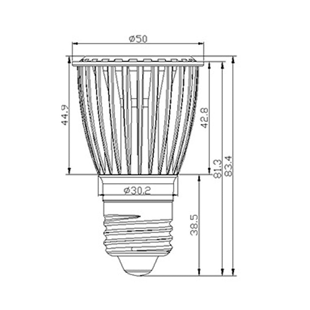 High CRI RA 95+ E27 7W COB LED Bulb Lamp LED Spotlight Downlight Lamp AC85V-265V Warm White 3000K for Dining Room Kitchen Coffee