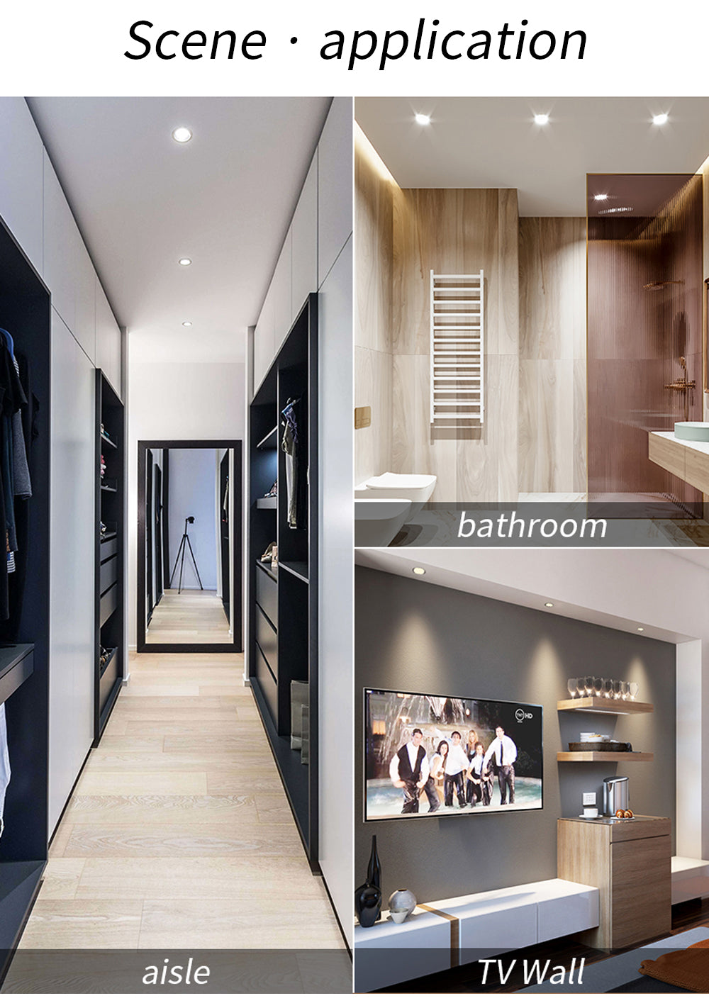 LED Downlight 3W 5W 7W 9W 12W 15W Recessed LED Spotlight Ceiling Lamp AC 220V 230V 240V Indoor Lighting Warm White Cold White