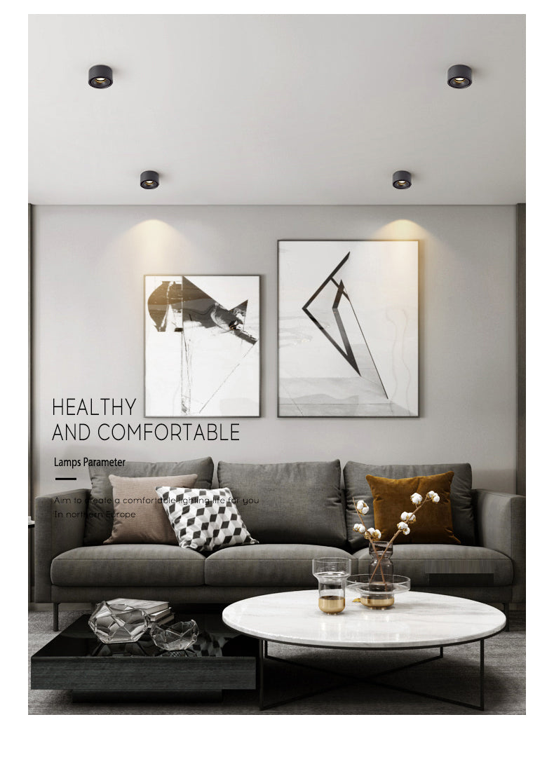 Led Downlight 220v Foldable Spot Light 10W 15W Surface Mounted LED Ceiling Spots Lamp For Home Bathroom Kitchen Indoor Lighting