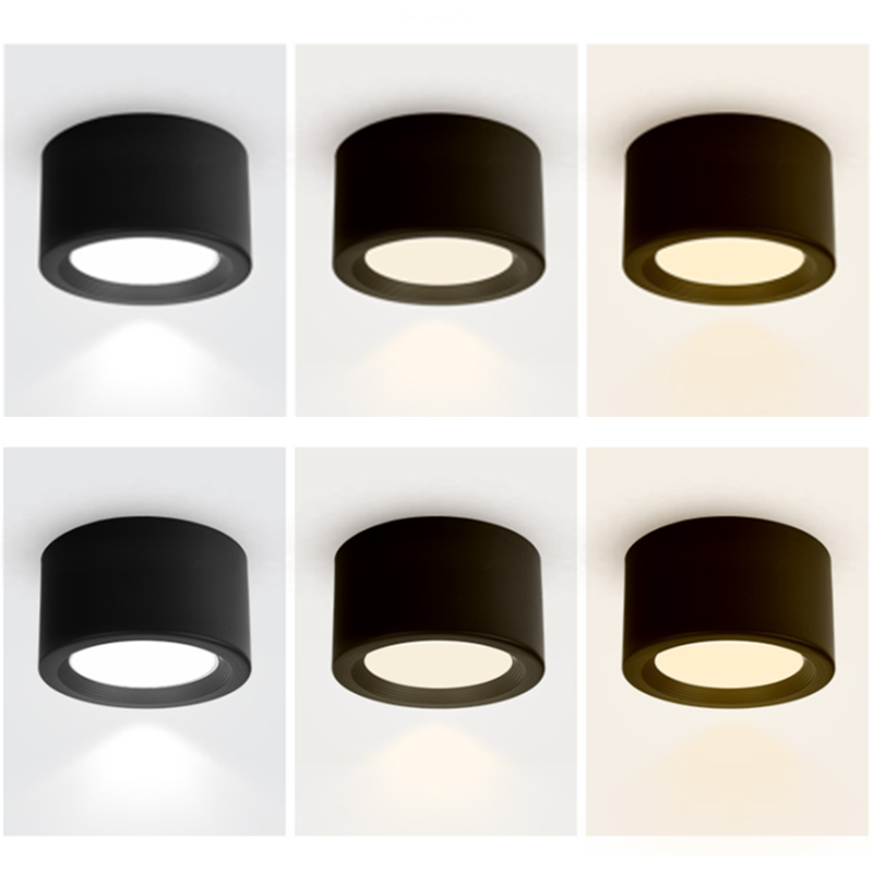 New LED COB Dimmable Downlights ac85-265V 7W 9W 12W 15W LED Ceiling Lamp Spot light pcs High quality Surface Mounted adjustment