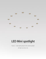 BRGT Led Mini Spot Lights Small Downlight Embedded Focos 2W 5W 7W Starlight Ceiling Lamp For Cabinet Display Wine Indoor Lighting