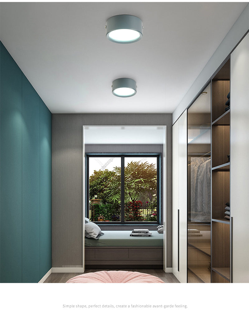 Surface Mounted LED Downlight 7W 9w 12W Ultra Thin Driverless Ceiling Lamps cob led spot lights 220V Ceiling Fixtures Lighting