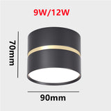 LED surface mounted downlight bedroom corridor aisle household light luxury entry light cloakroom simple modern living room spot