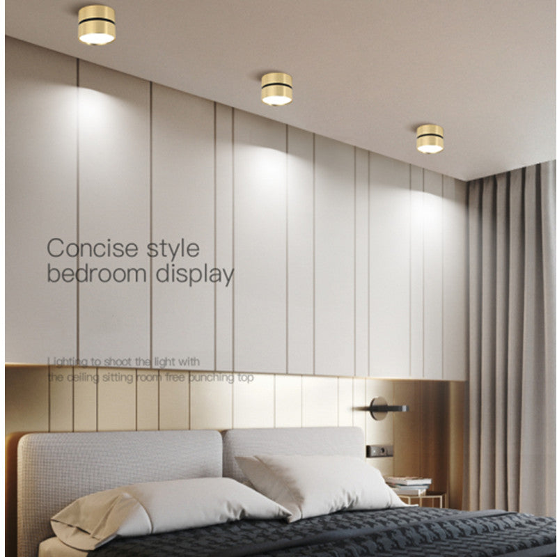 LED surface mounted downlight bedroom corridor aisle household light luxury entry light cloakroom simple modern living room spot