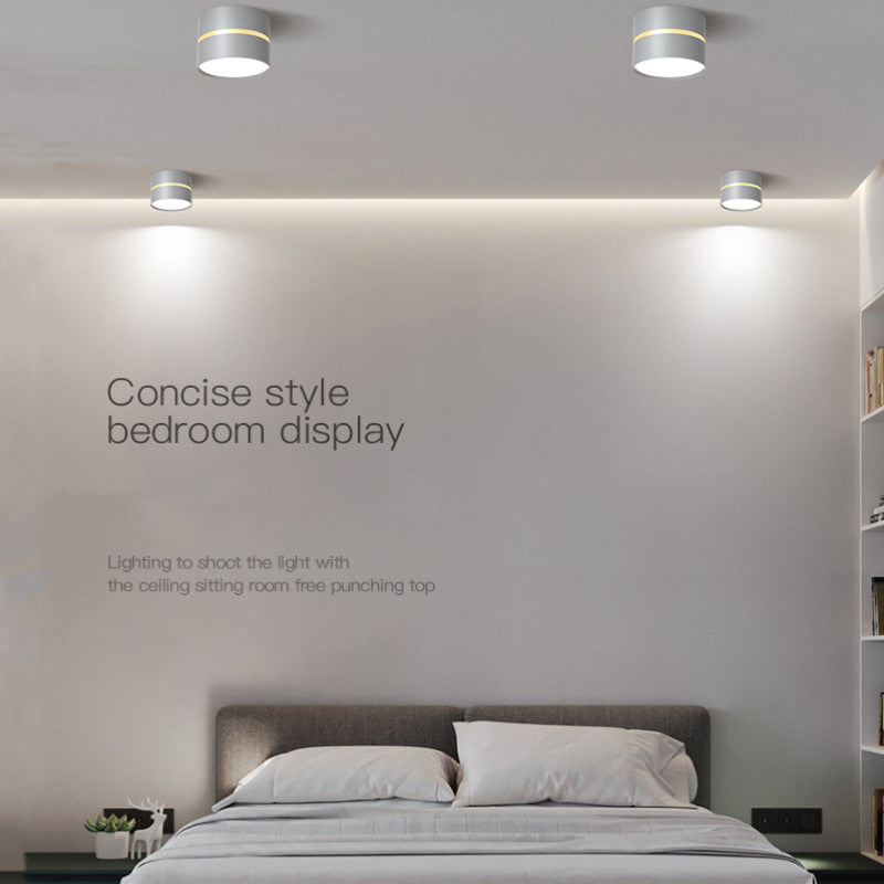 LED surface mounted downlight bedroom corridor aisle household light luxury entry light cloakroom simple modern living room spot