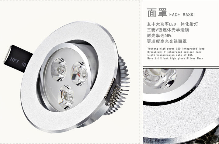 Led Downlights 9W 12W 15W 21W 110V 220V LED Ceiling dimmable 10PCS Downlight Lamps Led Ceiling Lamp Home Indoor Lighting