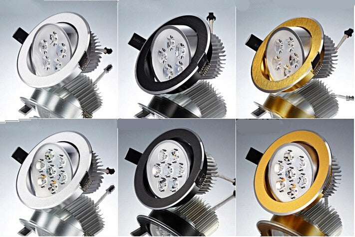 Led Downlights 9W 12W 15W 21W 110V 220V LED Ceiling dimmable 10PCS Downlight Lamps Led Ceiling Lamp Home Indoor Lighting