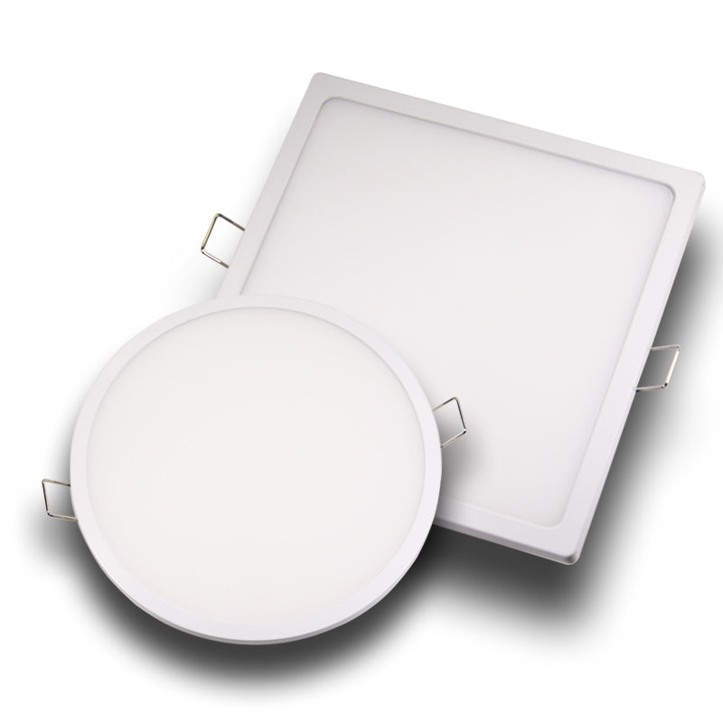 Ultra-narrow edeg led round square panel light led downlight  8w 16w 22w 30w conceal driver with snap-fit design