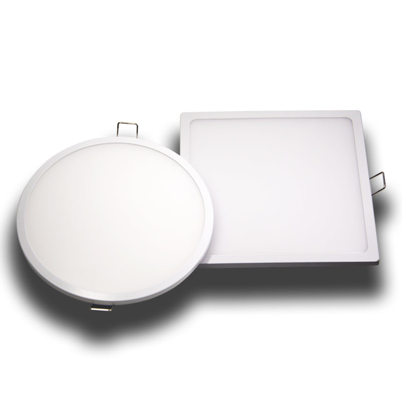 Ultra-narrow edeg led round square panel light led downlight  8w 16w 22w 30w conceal driver with snap-fit design