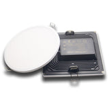 Ultra-narrow edeg led round square panel light led downlight  8w 16w 22w 30w conceal driver with snap-fit design