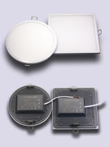 Ultra-narrow edeg led round square panel light led downlight  8w 16w 22w 30w conceal driver with snap-fit design
