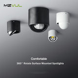 Surface mounted LED Downlight Dimmable Led COB Ceiling Spot light 5W 7W 9W 15W 360 degree rotating 110/220V Warm White/ white