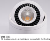 Surface mounted LED Downlight Dimmable Led COB Ceiling Spot light 5W 7W 9W 15W 360 degree rotating 110/220V Warm White/ white