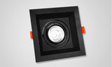 Black-square Dimmable Led COB Ceiling led downlight 10w 15w rotating 110/220V Warm / white surface mounted Indoor Lighting