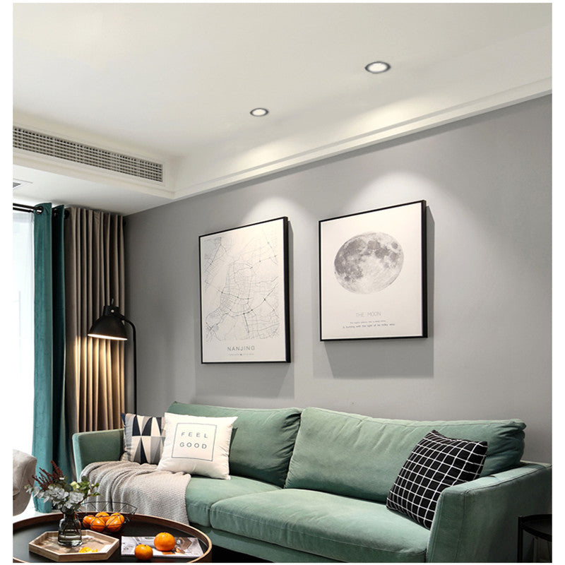 Dimmable LED Ceiling Downlight 10W 15W 20W white/Black Housing Recessed LED Ceiling Spot Lamp AC85-265V + Driver