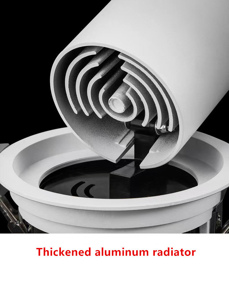 NEW LED Aluminum Recessed Rotating Downlight 7W/9W/12W/15W/12W/25W Chip COB Spot Light Ceiling Lamp AC85-265V Indoor Lighting