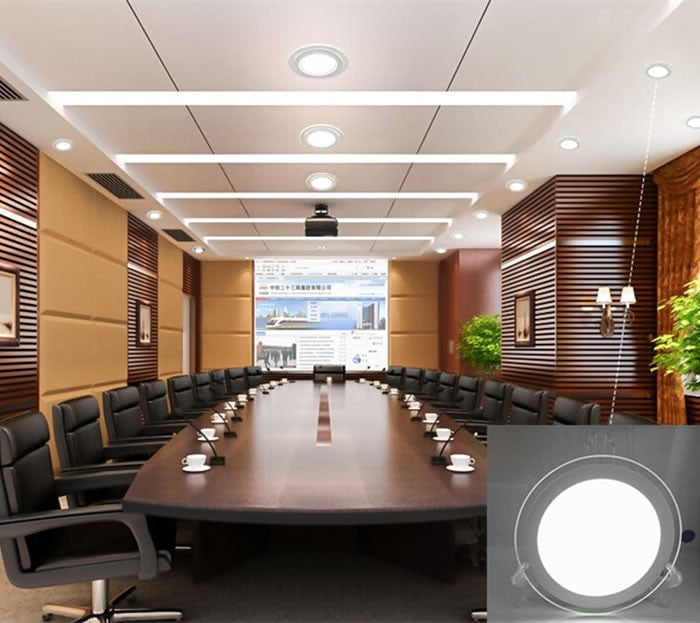 LED Panel Downlight Square 6W -18W Glass Cover Lights High Bright Ceiling Recessed Lamps AC85-265V + Driver