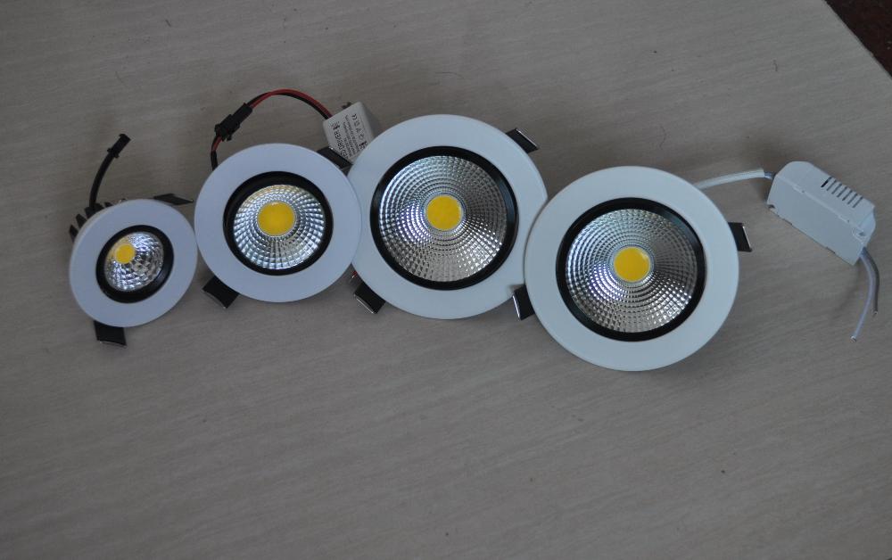 White/Warm White LED COB Chip Downlight Recessed LED Ceiling light Spot Light Household Indoor Lamp LED Lamp epistar Hot sell