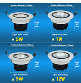White/Warm White LED COB Chip Downlight Recessed LED Ceiling light Spot Light Household Indoor Lamp LED Lamp epistar Hot sell