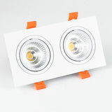 Square Recessed Dimmable COB LED Downlights 7W 9W 12W 18W 24W LED Ceiling Spot Lights 110-240V LED Ceiling Lamps Indoor Lighting