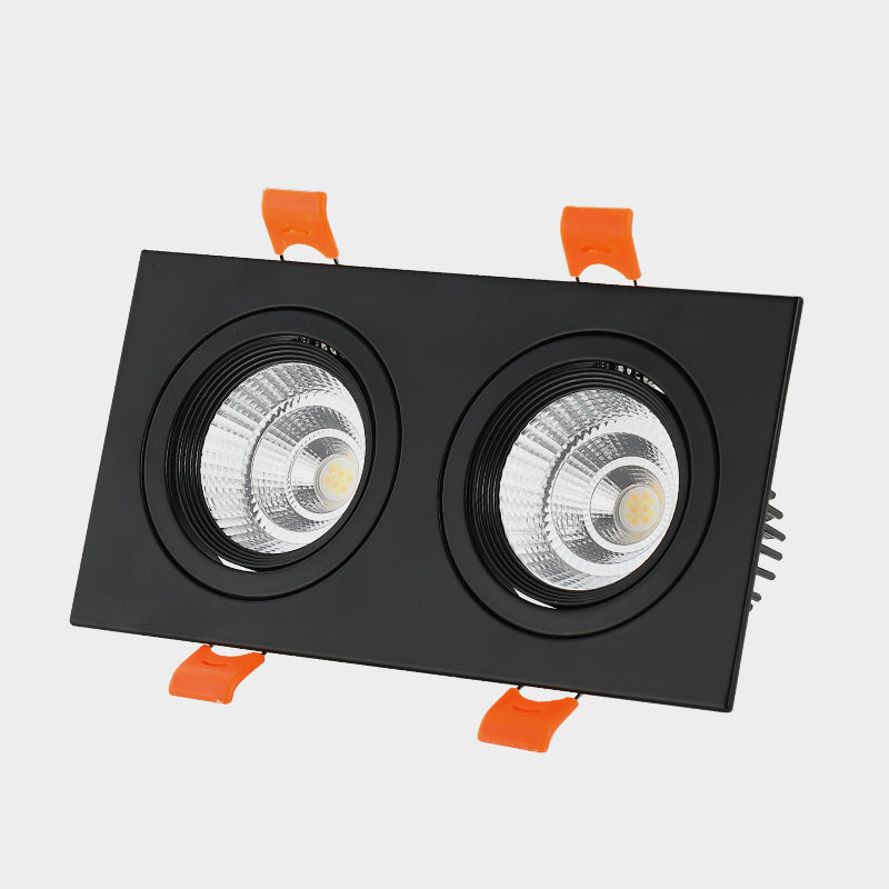 Square Recessed Dimmable COB LED Downlights 7W 9W 12W 18W 24W LED Ceiling Spot Lights 110-240V LED Ceiling Lamps Indoor Lighting