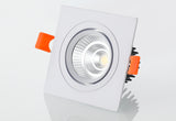 Square Recessed Dimmable COB LED Downlights 7W 9W 12W 18W 24W LED Ceiling Spot Lights 110-240V LED Ceiling Lamps Indoor Lighting