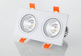 Square Recessed Dimmable COB LED Downlights 7W 9W 12W 18W 24W LED Ceiling Spot Lights 110-240V LED Ceiling Lamps Indoor Lighting