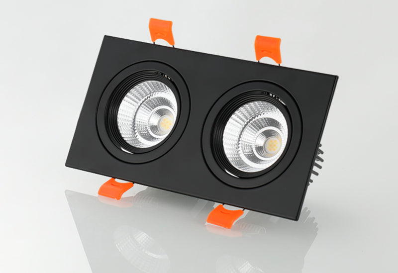 Square Recessed Dimmable COB LED Downlights 7W 9W 12W 18W 24W LED Ceiling Spot Lights 110-240V LED Ceiling Lamps Indoor Lighting