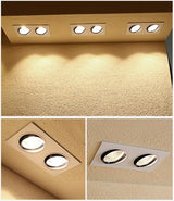 Square Recessed Dimmable COB LED Downlights 7W 9W 12W 18W 24W LED Ceiling Spot Lights 110-240V LED Ceiling Lamps Indoor Lighting