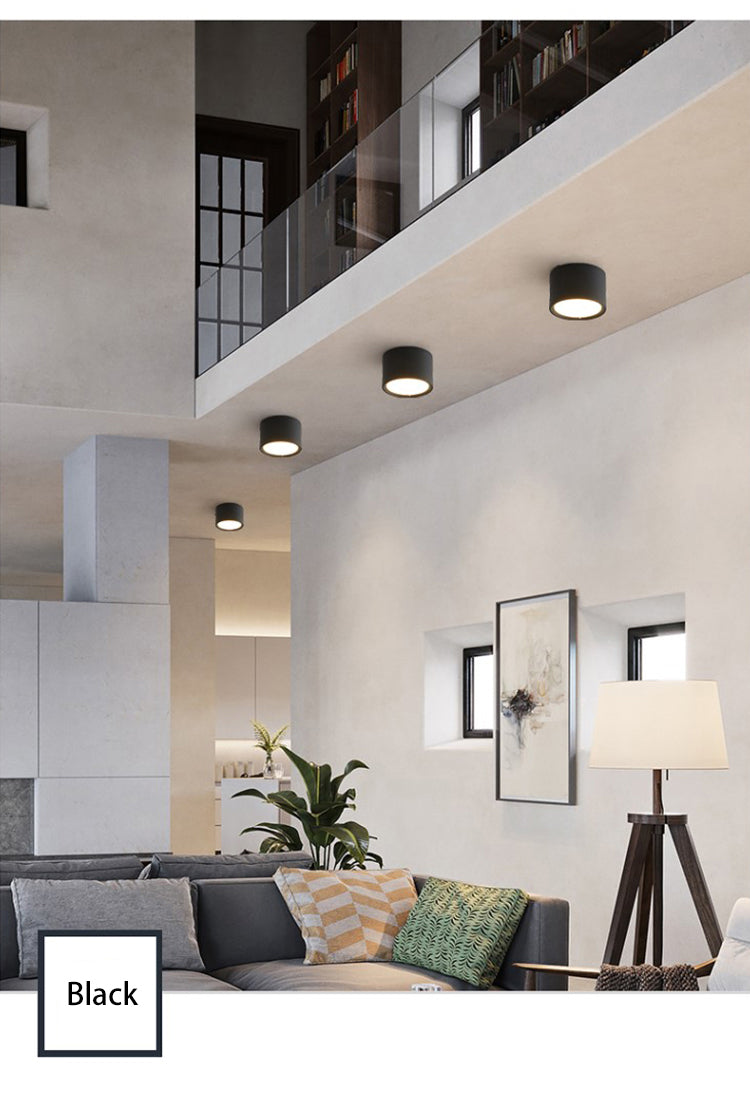 BRGT LED Surface Mounted Downlight 5W 7W 9W 12W SMD Ceiling Lamp Round Spot Lights AC85-265V Focos For Home Shop Indoor Lighting