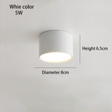 BRGT LED Surface Mounted Downlight 5W 7W 9W 12W SMD Ceiling Lamp Round Spot Lights AC85-265V Focos For Home Shop Indoor Lighting