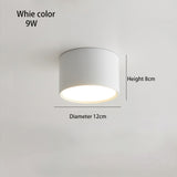 BRGT LED Surface Mounted Downlight 5W 7W 9W 12W SMD Ceiling Lamp Round Spot Lights AC85-265V Focos For Home Shop Indoor Lighting