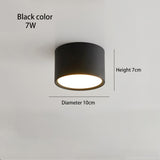 BRGT LED Surface Mounted Downlight 5W 7W 9W 12W SMD Ceiling Lamp Round Spot Lights AC85-265V Focos For Home Shop Indoor Lighting