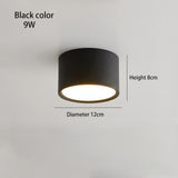 BRGT LED Surface Mounted Downlight 5W 7W 9W 12W SMD Ceiling Lamp Round Spot Lights AC85-265V Focos For Home Shop Indoor Lighting