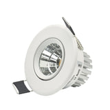 LED Downlight Dimmable COB 5W 10W White Body Full Aluminum With Driver 110V 220V for Home Store Office Hotel light