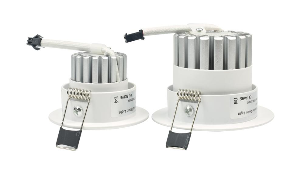 LED Downlight Dimmable COB 5W 10W White Body Full Aluminum With Driver 110V 220V for Home Store Office Hotel light