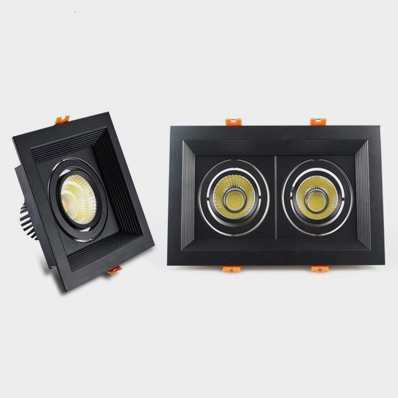 Square Recessed Dimmable COB LED Downlights 10W 20W 30W LED Ceiling Spot Lights AC85-265V LED Ceiling Lamps Indoor Lighting