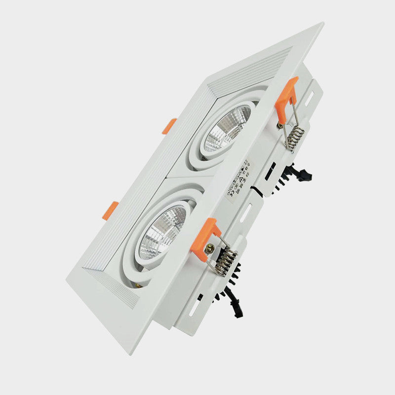 Square Recessed Dimmable COB LED Downlights 10W 20W 30W LED Ceiling Spot Lights AC85-265V LED Ceiling Lamps Indoor Lighting