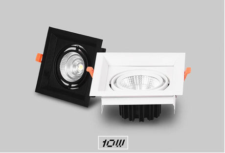 Square Recessed Dimmable COB LED Downlights 10W 20W 30W LED Ceiling Spot Lights AC85-265V LED Ceiling Lamps Indoor Lighting