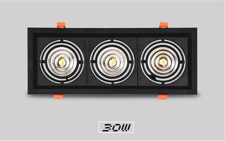 Square Recessed Dimmable COB LED Downlights 10W 20W 30W LED Ceiling Spot Lights AC85-265V LED Ceiling Lamps Indoor Lighting