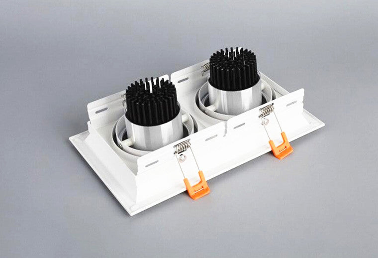 Square Recessed Dimmable COB LED Downlights 10W 20W 30W LED Ceiling Spot Lights AC85-265V LED Ceiling Lamps Indoor Lighting