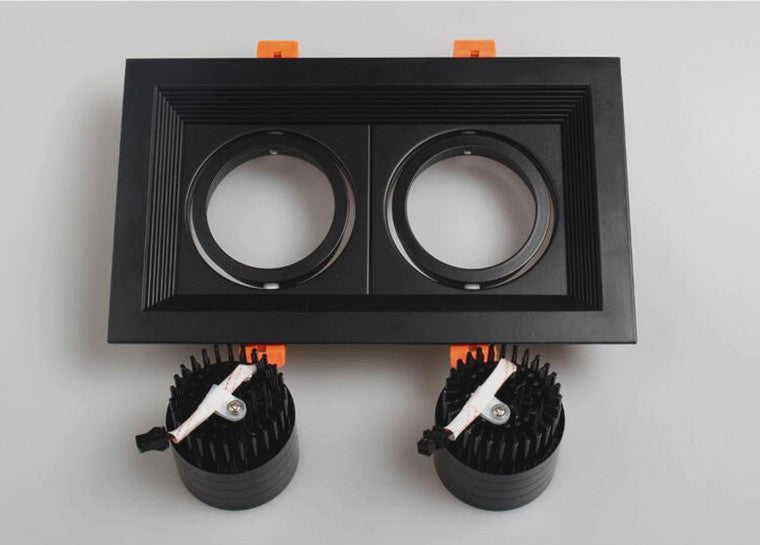 Square Recessed Dimmable COB LED Downlights 10W 20W 30W LED Ceiling Spot Lights AC85-265V LED Ceiling Lamps Indoor Lighting