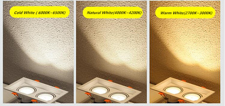 Square Recessed Dimmable COB LED Downlights 10W 20W 30W LED Ceiling Spot Lights AC85-265V LED Ceiling Lamps Indoor Lighting