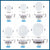 LED Downlight 3W 5W 7W 9W 12W 15W Round 6pcs/lot Recessed Lamp AC220V Down Light Home Decor Bedroom Kitchen Indoor Spot Lighting