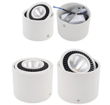 COB LED Recessed Downlights Dimmable 5W 7W 9W 15W Surface Mounted LED Ceiling Lamps Spot Light 360 Degree Rotation AC110V 220V