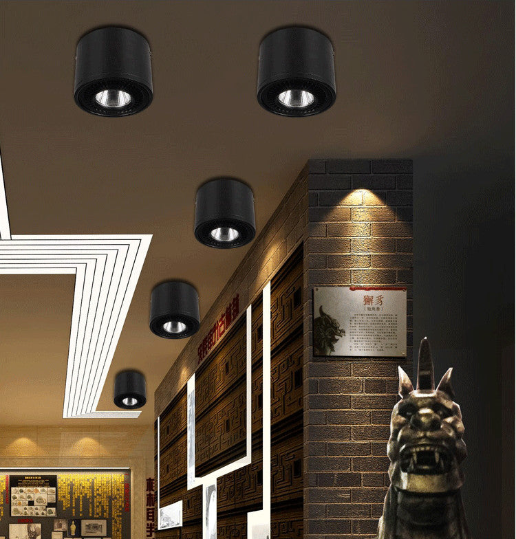 COB LED Recessed Downlights Dimmable 5W 7W 9W 15W Surface Mounted LED Ceiling Lamps Spot Light 360 Degree Rotation AC110V 220V