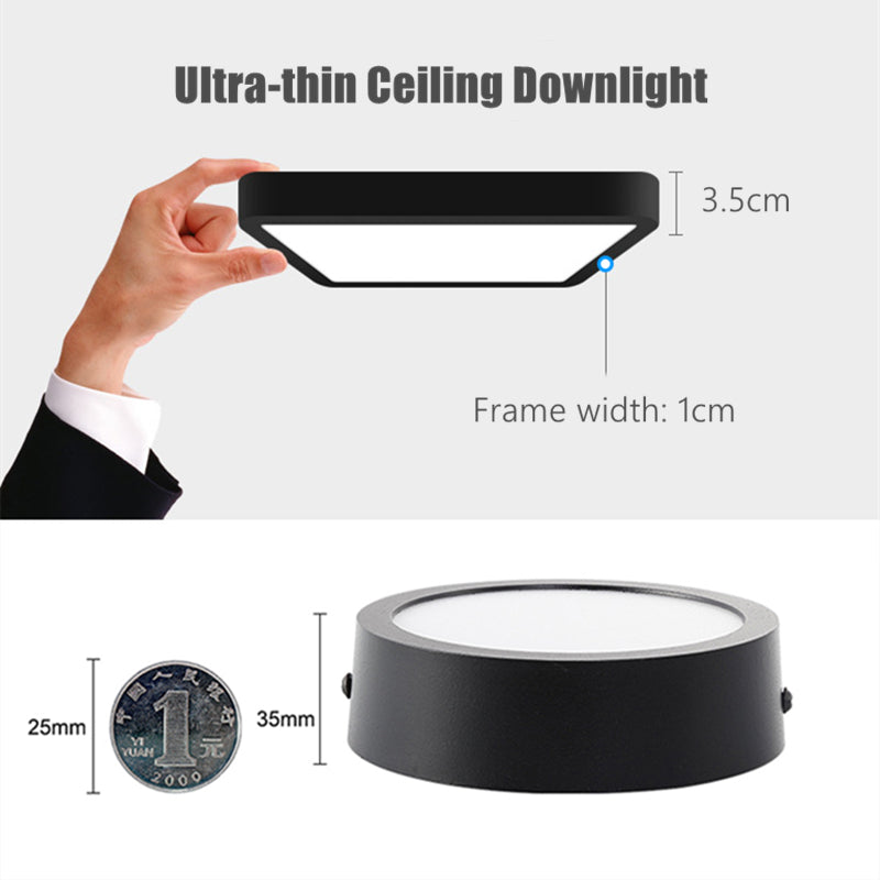 Round Square Panels Light Surface Mounted LED Ceiling Downlight Aisle Corridor Porch Ceiling lamp 6W 9W 12W 18W 24W